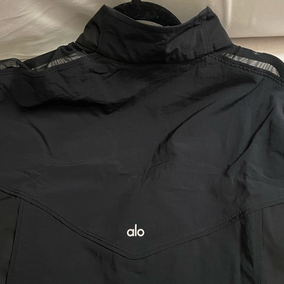 ALO Yoga NWOT Origin Full Zip Track Jacket Black Size M - Picture 10 of 14